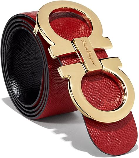 men's red ferragamo belt